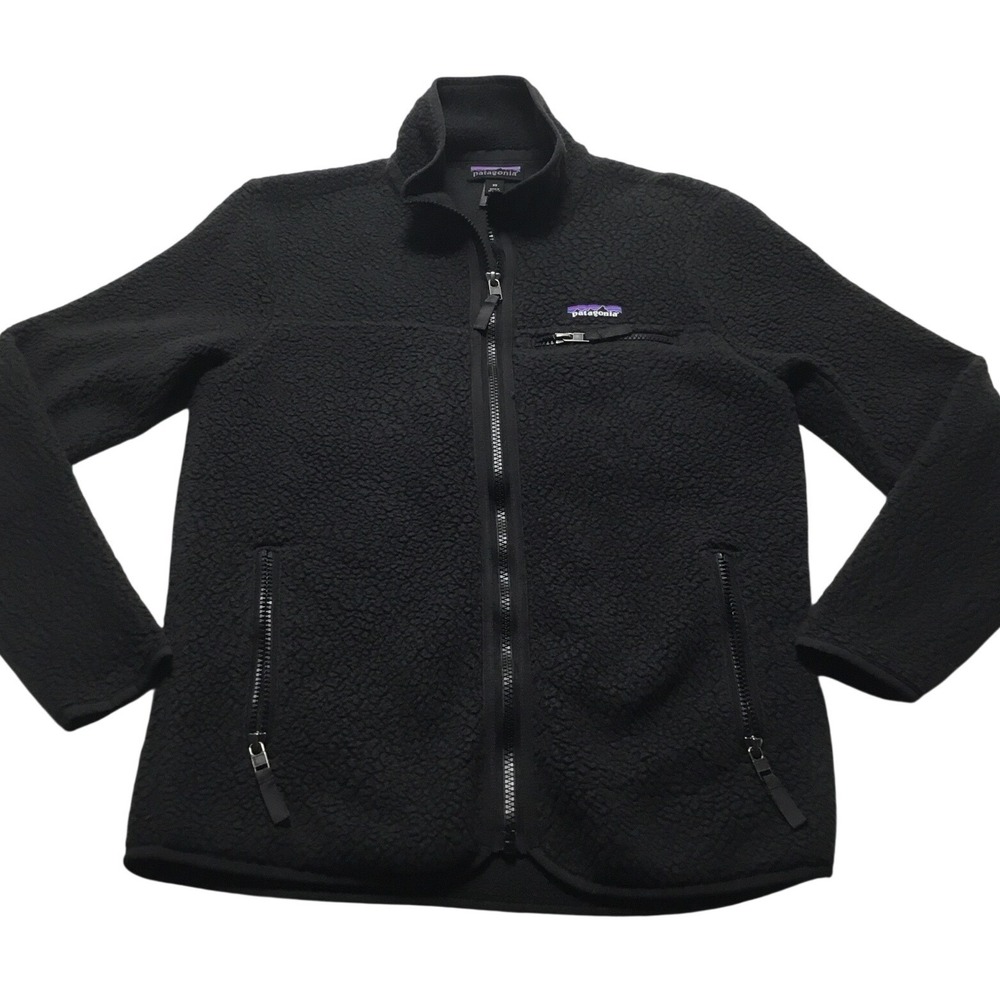 Patagonia Black Fleece Full Zip Jacket Women's‎ XS